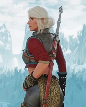 Ciri Witch Paint By Numbers