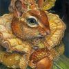 Elegent Squirrel Paint By Numbers