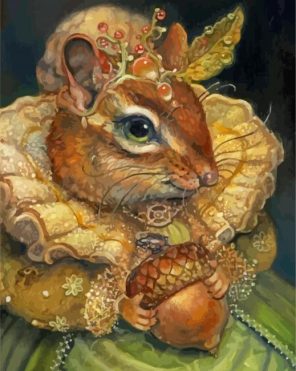 Elegent Squirrel Paint By Numbers