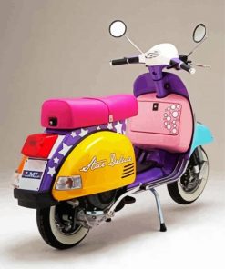 Colorful Scooter Paint By Numbers