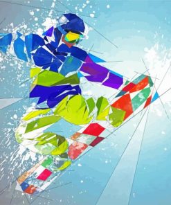 Snowboarder Paint By Numbers