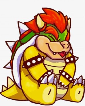 Cute Bowser Paint By Numbers