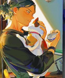 Aizawa With cat Paint By Numbers