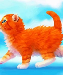 Orange Kitty Paint By Numbers