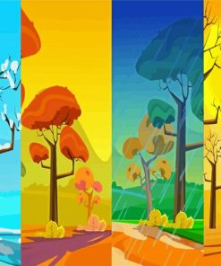 Four Season Art Paint By Numbers