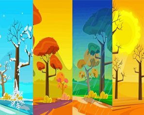 Four Season Art Paint By Numbers