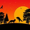 Animals Silhouette Paint By Numbers