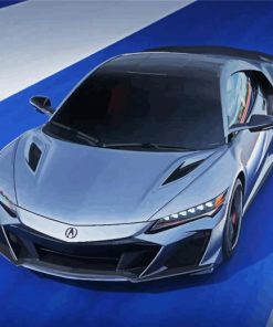 Grey Acura Nsx Paint By Numbers