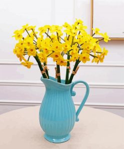 Wild Daffodils In Jug Paint By Numbers