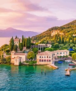 Italy Garda Lake Paint By Numbers