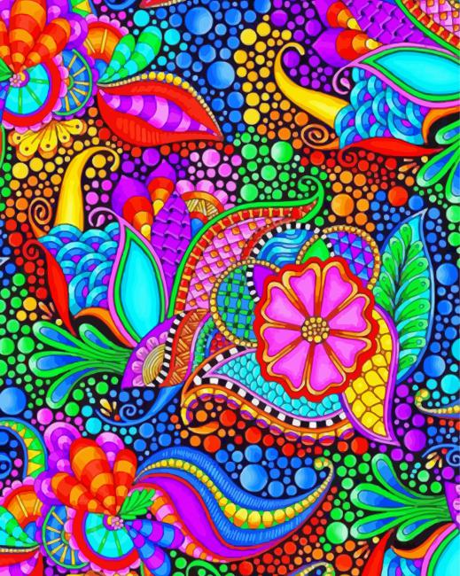 Abstract Mandala Paint By Numbers