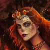 Mexican Skull Lady Paint By Numbers