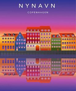 Nyhavn Poster Paint By Numbers