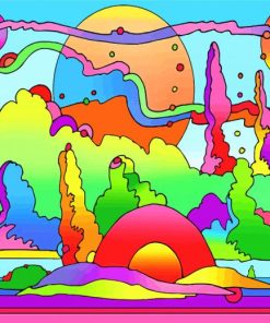 Rainbow Land Paint By Numbers