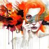 Red Head Woman Paint By Numbers