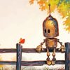 Adorable Robot Paint By Numbers