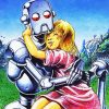 Robot With Girl Paint By Numbers