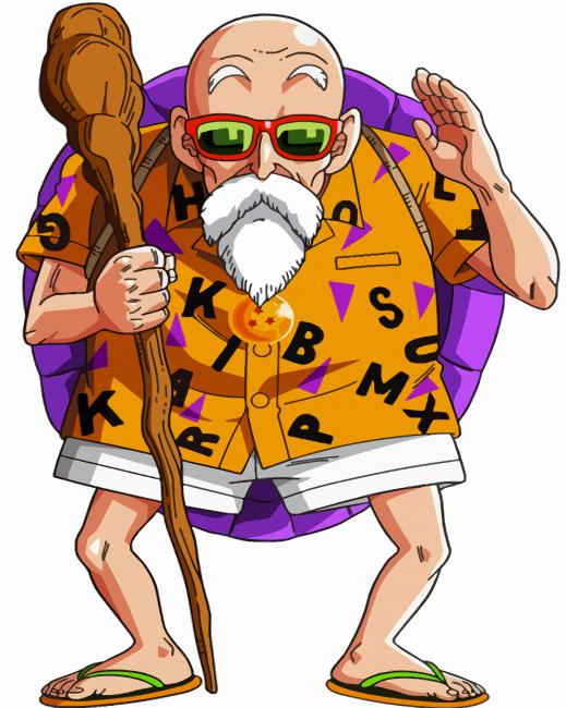 Master Roshi Paint By Numbers