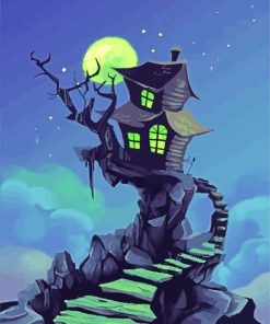 Haunted House Paint By Numbers