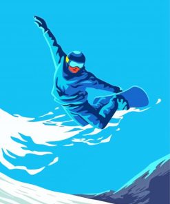 Snowboarding Sport Paint By Numbers