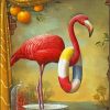 Artistic Flamingo Paint By Numbers