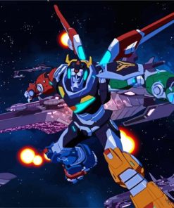 Space Voltron Paint By Numbers