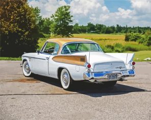 White Sudebaker Paint By Numbers