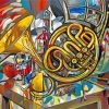 Abstract Tuba Paint By Numbers