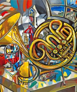Abstract Tuba Paint By Numbers