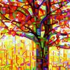 Abstract Tree Art Paint By Numbers