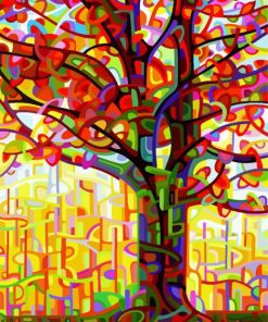 Abstract Tree Art Paint By Numbers