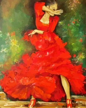 Abstract Dancer Art Paint By Numbers