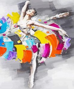Abstract Colorful Dancer Paint By Numbers