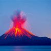 Krakatoa Volcano Paint By Numbers