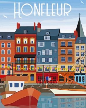 Honfleur Poster Paint By Numbers