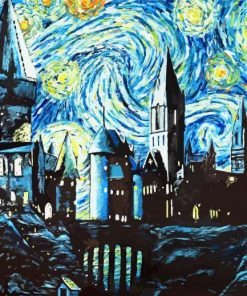 Starry Night Hogwarts Paint By Numbers
