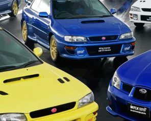 Aeshtetic Subaru Cars Paint By Numbers