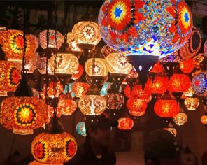 Asian Lamps Paint By Numbers