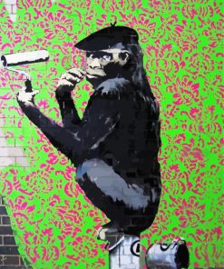Monkey Painting Wall Paint By Numbers