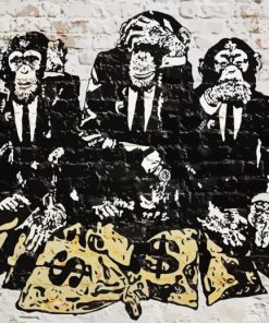 Banksy Monkeys Paint By Numbers