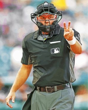 Baseball Umpire Paint By Numbers