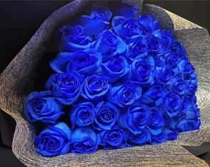 Blue Bouquet Paint By Numbers