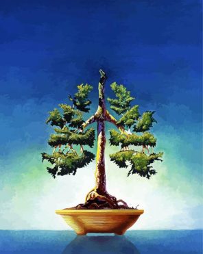 Bonsai Plant Art Paint By Numbers