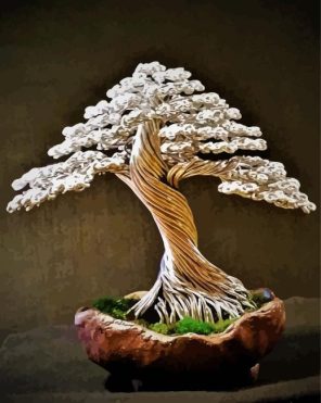 Artistic Bonsai Tree Paint By Numbers
