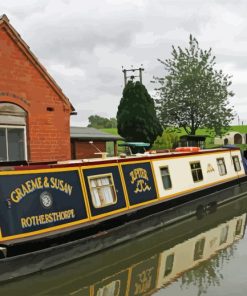 British Canal Boat Paint By Numbers
