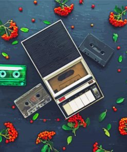 Cassette And Player Paint By Numbers