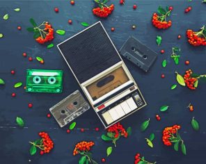 Cassette And Player Paint By Numbers