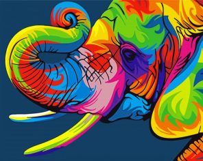 Colorful Elephant Paint By Numbers
