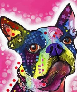 Colorful Terrier Dog Paint By Numbers