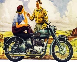 Couple On Triumph Paint By Numbers